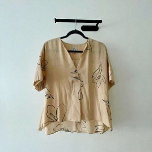 Worthington Beige Blouse, Size S